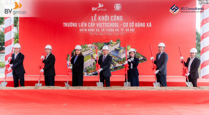 Groundbreaking of Vietschool Dang Xa A New Milestone in Educational Development